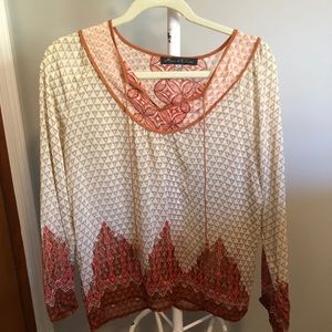 Flowy sheer bohemian top
